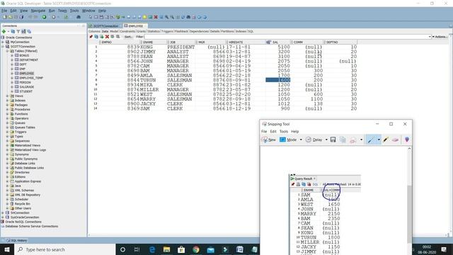 How to write SQL Query to get total salary from salary and commission