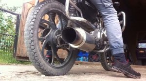 Альфа с Глушителем от машины.