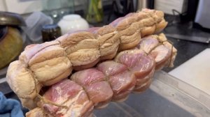 Грудинка горячего копчения на кухне #zorinafamily #готовимдома