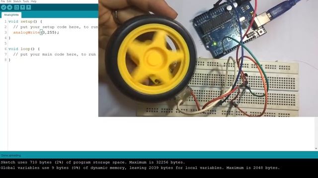 Arduino Tutorial for Beginners 11 - Analog Signal Output (PWM) (Control Speed of DC Motor) смотреть онлайн