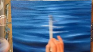 РЕАЛИСТИЧНАЯ ВОДА МАСЛОМ | Как нарисовать море | OIL PAINTING WATER TIME LAPSE