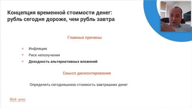 Дисконтирование в бухгалтерском учете: экономический смысл дисконтирования