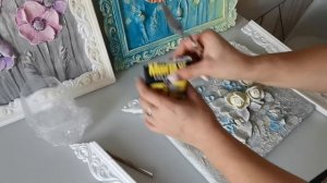 Рамка для картины своими руками из  потолочного плинтуса (пенопласт)