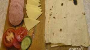 Бутерброд из лаваша