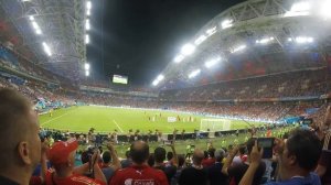 Cristiano Ronaldo World Cup free kick against Spain crowd reactions