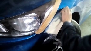 покраска с переходом Hyundai Solaris