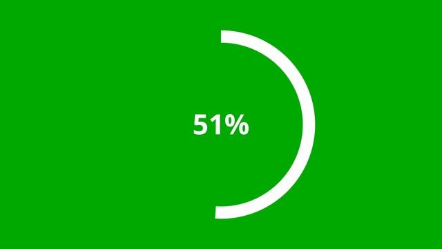 ФУТАЖ ЗАГРУЗКИ 100% / LOADING BAR 100% GREEN SCREEN