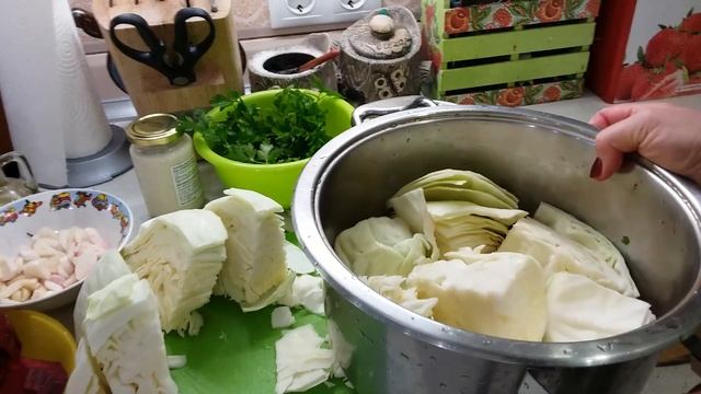 Капуста по ГРУЗИНСКИ. Хрустящая, в меру острая, пикантная смотреть онлайн