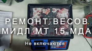 Ремонт весов МИДЛ МТ 15 МДА, не включаются