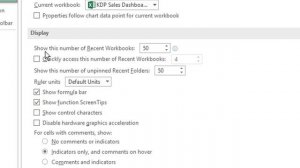 how to remove recent file in excel