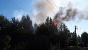 Пожар в Барыбино (на Центральном бульваре)6