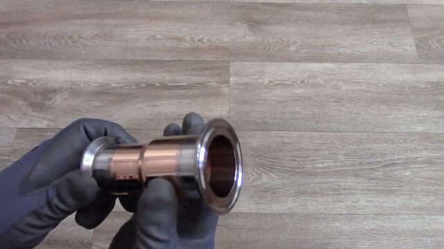 Переходник медный 2 кламп 42 труба - 1,5 кламп сварка аргоном СэмКупрум смотреть онлайн