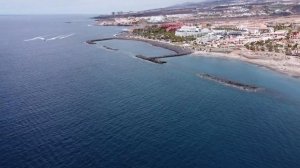 Playa Del Duque Tenerife Aerial Drone Flyover March 2022