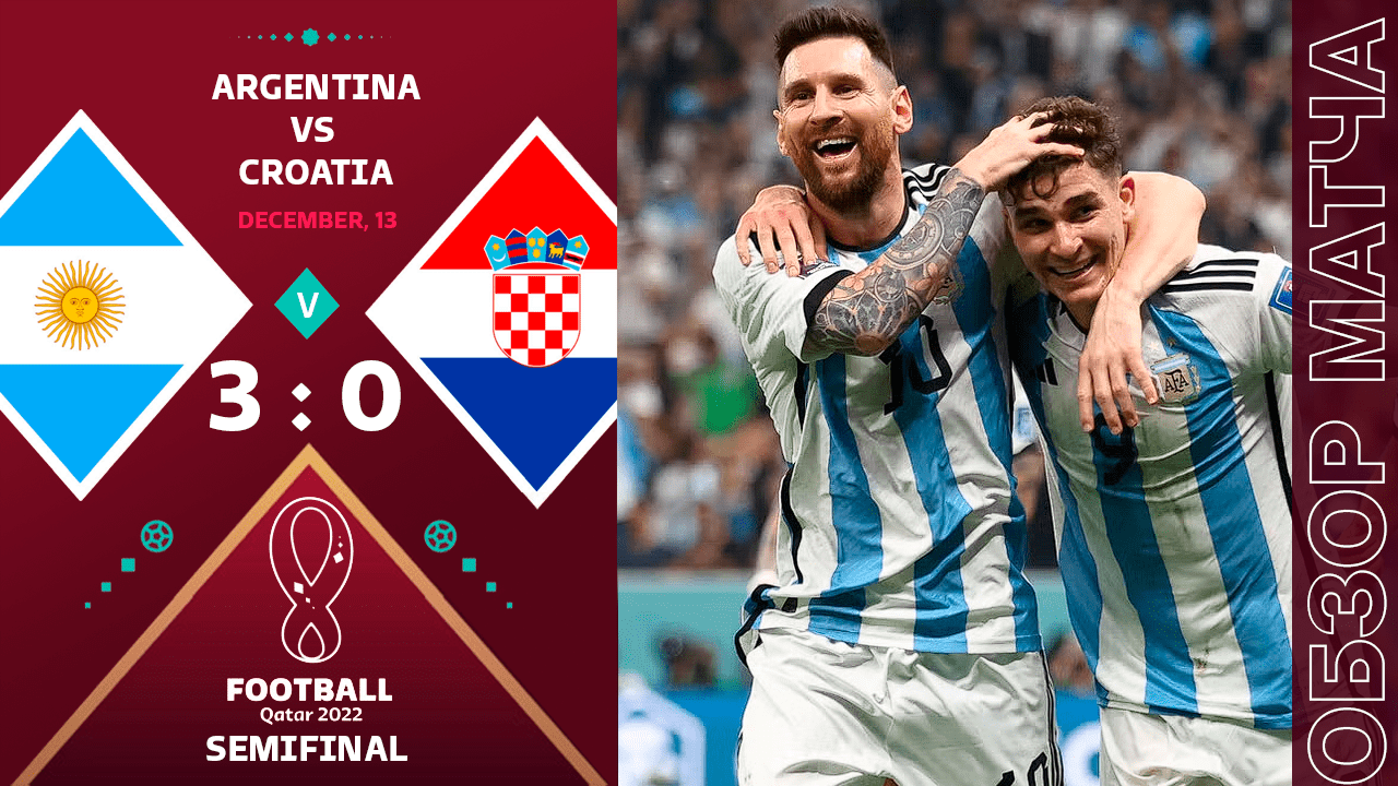 Аргентина 3-0 Хорватия Обзор Матча • Скоро Вознесение