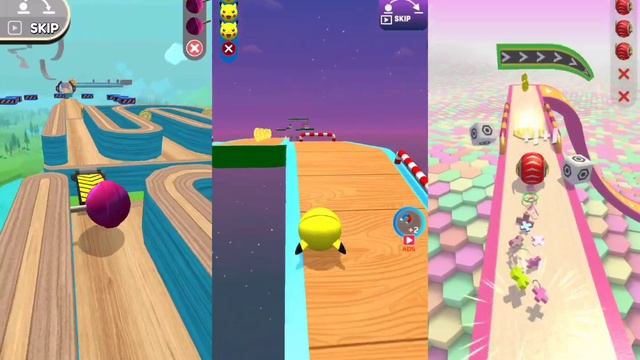 Going Balls Vs Sky Rolling ball Vs Action Balls Gameplay - Android Game New Update || 3 Games