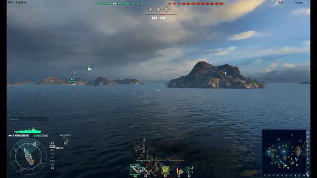 World of Warship. Крейсер Konigsberg. Любовь с первого взгляда смотреть онлайн