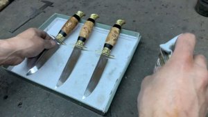 Глубокая пропитка рукояти маслом Danish Oil!