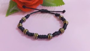 Как сделать браслет с узлом и бусиной