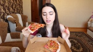 DOMINOS PIZZA / MUKBANG / не ASMR ПИЦЦА #aykaemilly