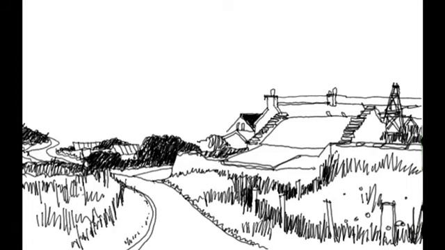 SOMEWHERE ON SHETLAND ARCHITECT ARTIST TIMELAPSE SKETCH USING WACOM SKETCHPAD PRO
