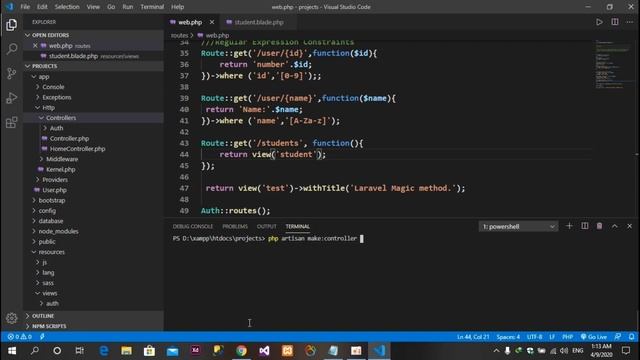 Laravel 7 - Lesson05 - Introduction about View & Controller