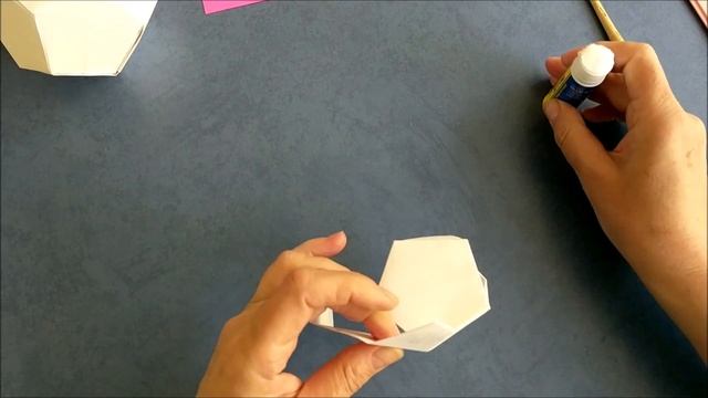Origami Ball. Dodecahedron. Шар из бумаги оригами. Кусудама