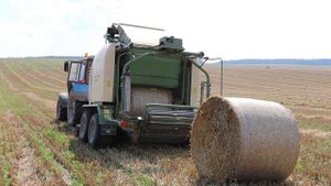 Прессование соломы