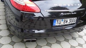 porsche panamera turbo Звук выхлопа