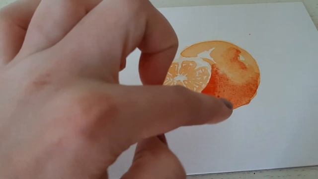 Акварель для начинающих. Как нарисовать натюрморт из апельсин смотреть онлайн