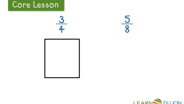 Compare fractions with different numerators and denominators using area models смотреть онлайн