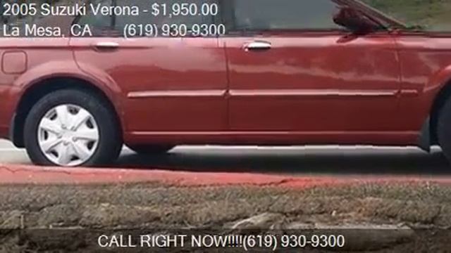 2005 Suzuki Verona S 4dr Sedan for sale in La Mesa, CA 91942 смотреть онлайн