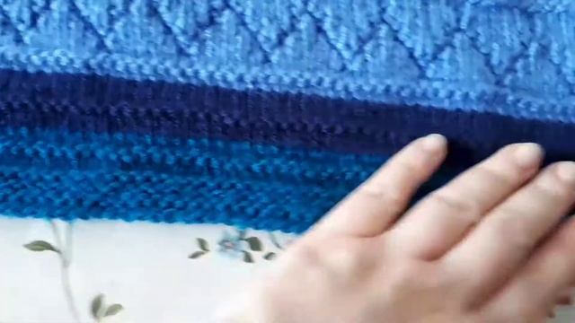 Полосатый бактус! Спицы.