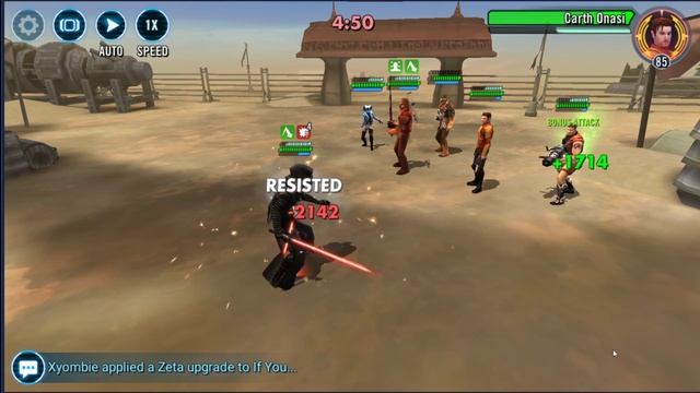 OG Kylo Ren Full Banner Solo vs Carth team. SWGoH смотреть онлайн