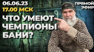 Что умеют чемпионы бани?  Эфир 6 июня в 17.00 Мск //Живая Баня Иван Бояринцев