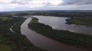 Иднакар - Солдырское городище. С высоты птичьего полета. Глазов.