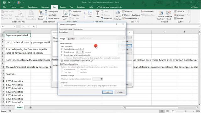 How to Pull Data From a Website Into Excel - Tutorial