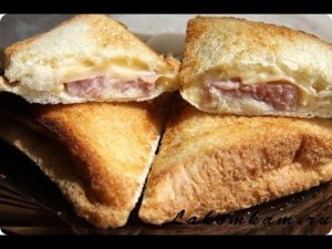 Сэндвичи с ветчиной и сыром. Рецепт для мультипекаря Редмонд