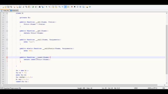 php ооп: Магические методы, урок 12!