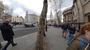 London - Charing Cross Road.  From Tottenham Court Road station to Trafalgar Square