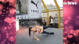 Алина Загитова провела открытую тренировку в центре Москвы.