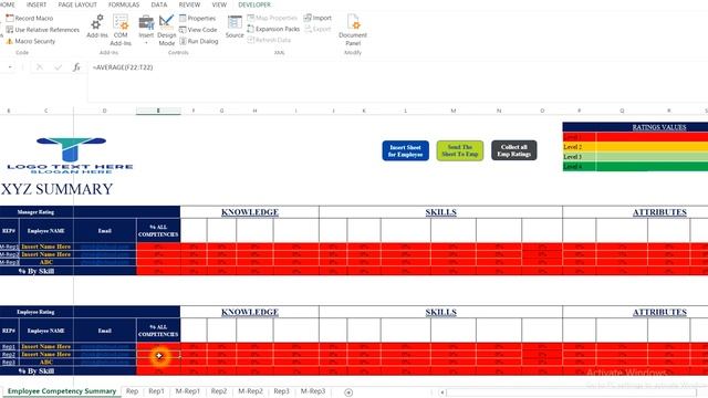 Excel VBA Tool-Useful to compare the ratings of manager and employees смотреть онлайн