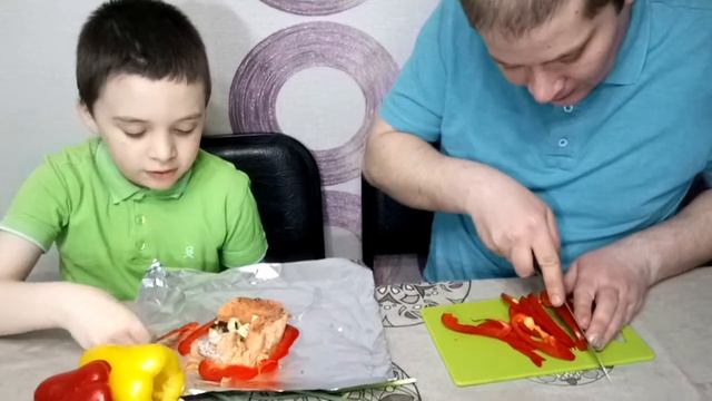 ФОРЕЛЬ С ОВОЩАМИ В ФОЛЬГЕ! Оочень вкусно!