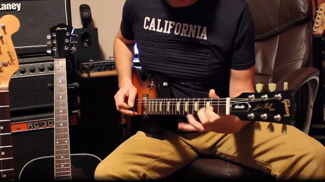 Deep purple - Burn - guitar solo cover, Gibson Les Paul Studio 2016 T Faded Satin Fireburst смотреть онлайн