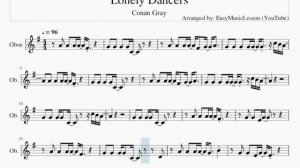 Oboe Sheet Music: How to play Lonely Dancers by Conan Gray