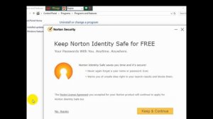 Norton Anti Virus How To Uninstall Into Control Panel On Your Pc In Windows 10 | Norton Security