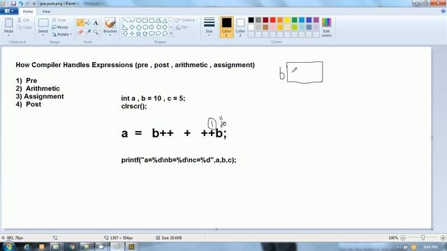 C Language for beginners in Hindi  |  a = b++ + ++b   |  interview question