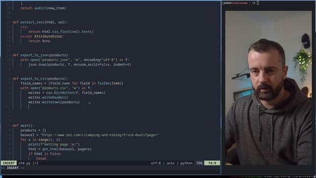 Webscraping with Python How to Save to CSV, JSON and Clean Data