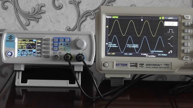 Обзор, тестирование и настройка генератора сигналов JDS6600 смотреть онлайн