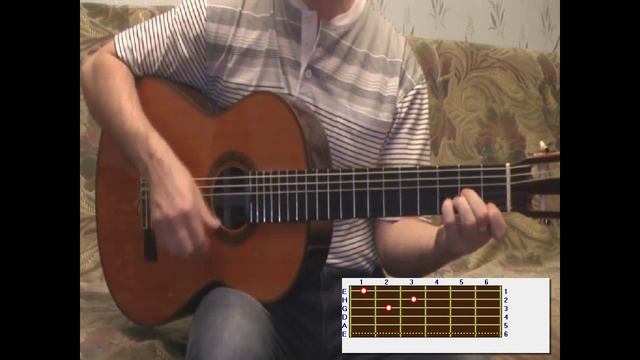 Как играть Звезда по имени солнце Кино на гитаре. Guitar Lessons. смотреть онлайн