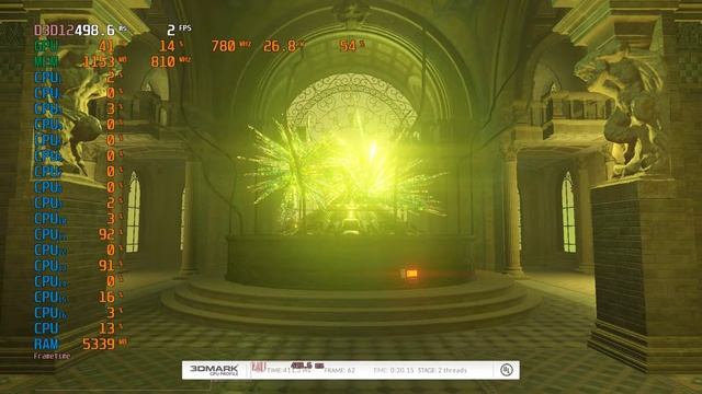 3DMark Max Treads Test in 2022 on AMD Ryzen 7 1700 _ (Windows 10), D3D12
